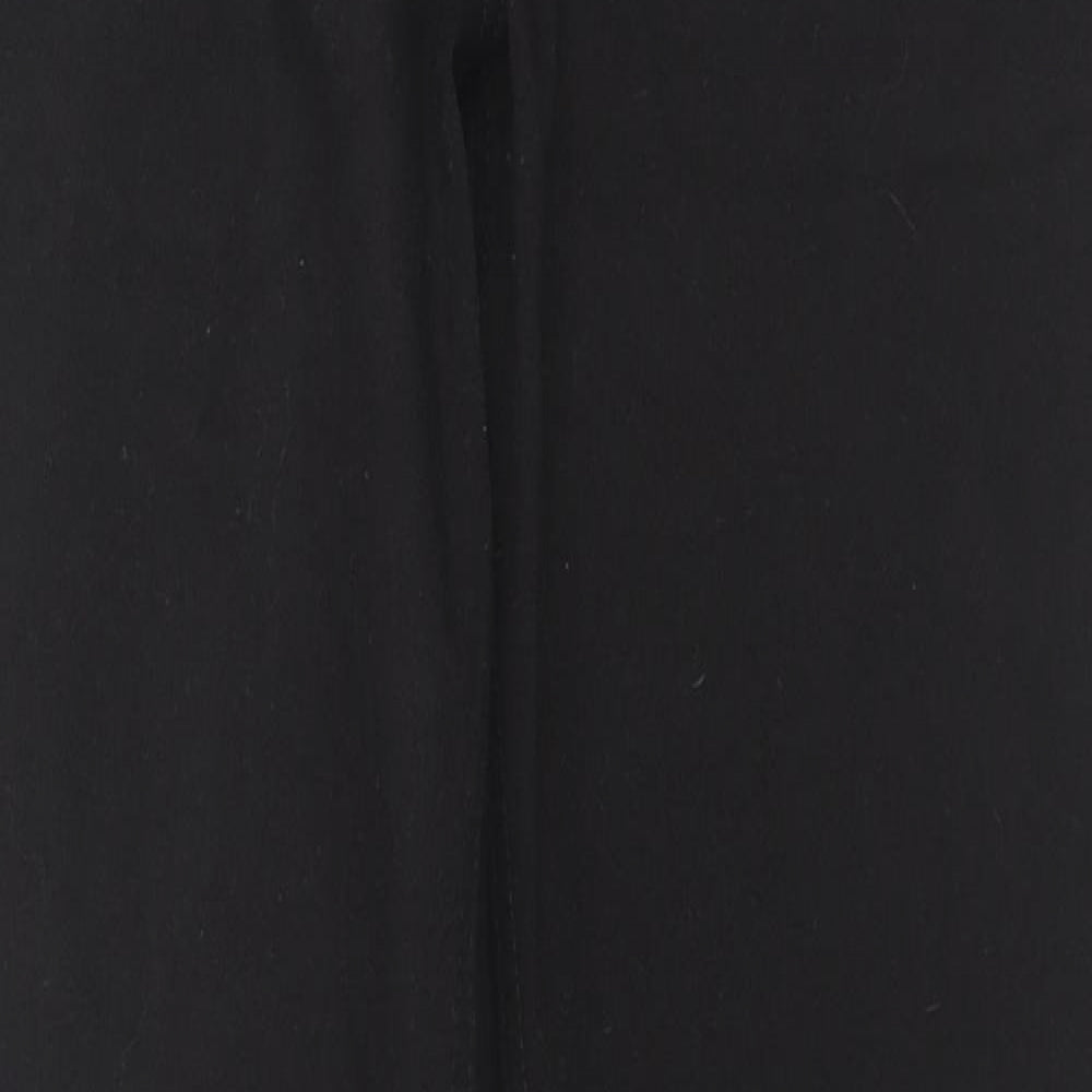Brook Taverner Womens Black Cotton Straight Jeans Size 8 L29 in Regular Zip