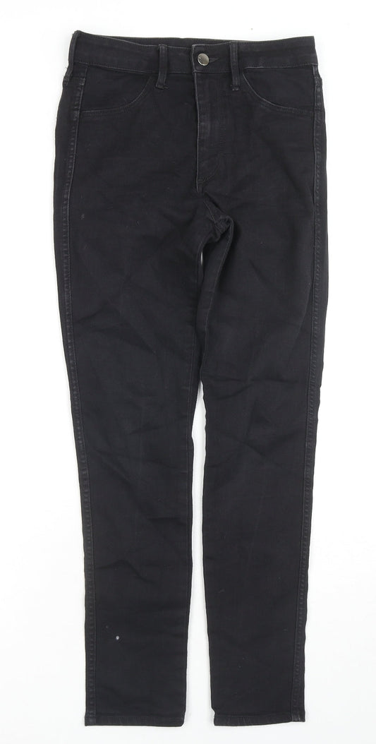 H&M Womens Black Cotton Skinny Jeans Size 27 in L27 in Regular Zip