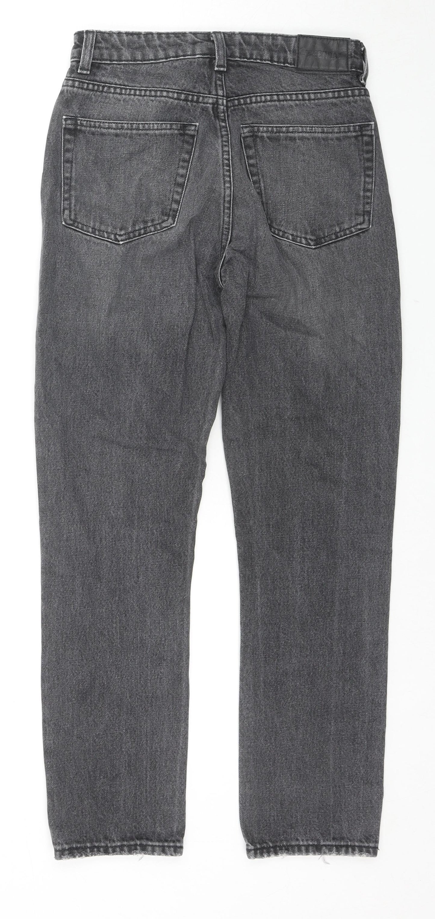 Weekday Womens Grey Cotton Skinny Jeans Size 24 in L28 in Regular Zip