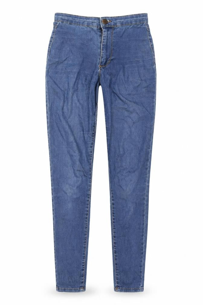 Denim & Co. Womens Blue Cotton Skinny Jeans Size 6 L29 in Regular Zip
