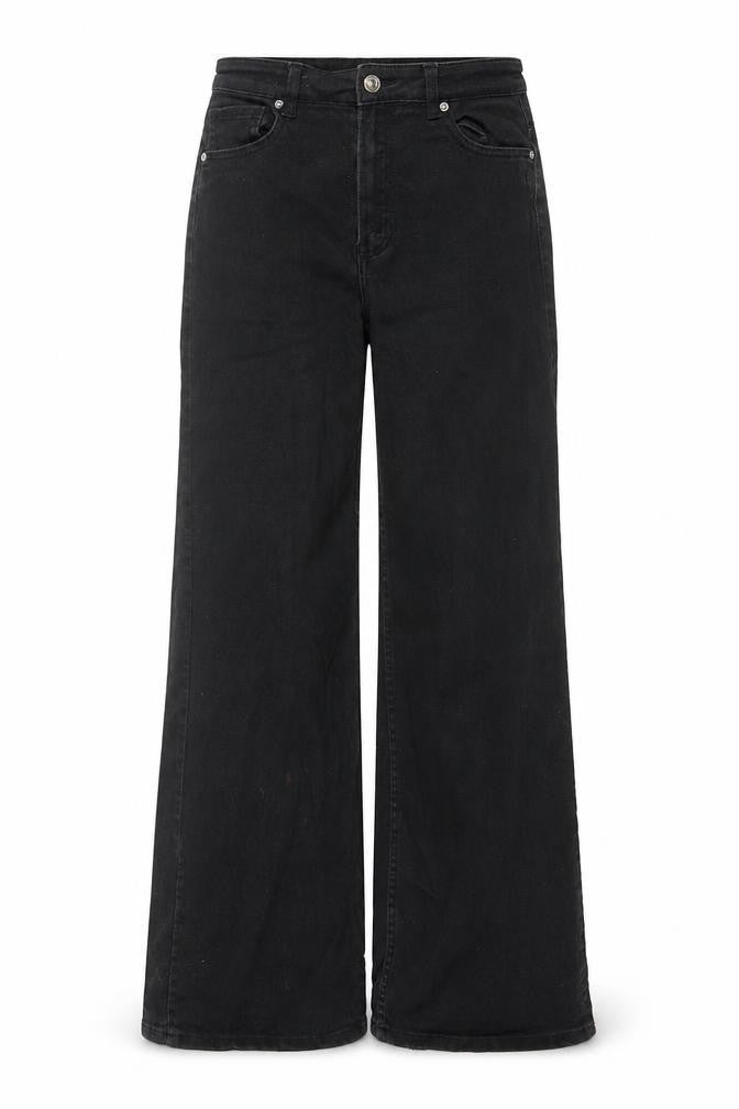 Divided by H&M Womens Black Cotton Bootcut Jeans Size 6 L28 in Regular Zip