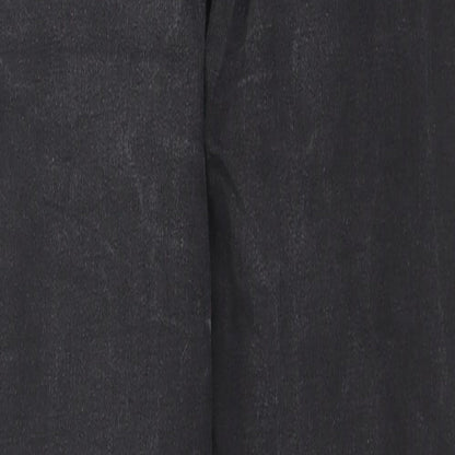 Brand and care label for Denim & Co. girls’ black cotton skinny jeans, size 12-13, years, 25-inch leg regular zip