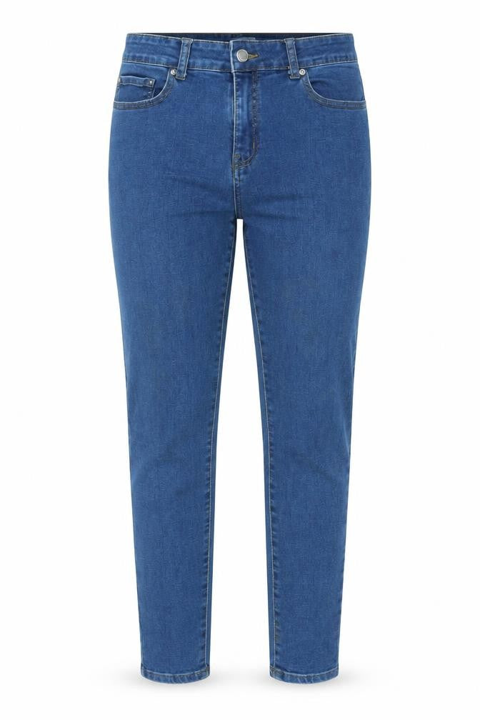 Denim & Co. Womens Blue Cotton Skinny Jeans Size 12 L27 in Regular Zip