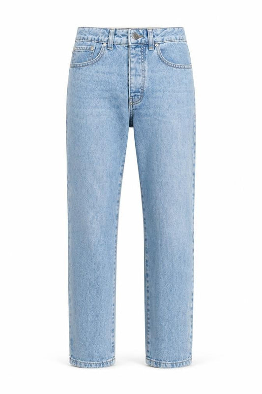 Boohoo Mens Blue Cotton Straight Jeans Size 28 in L24 in Regular Zip