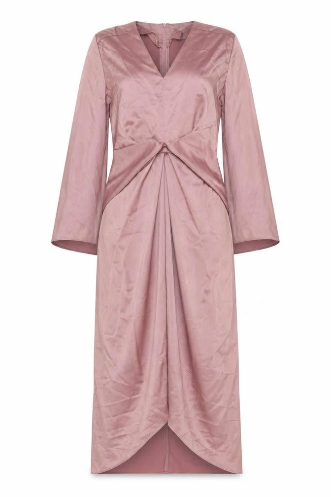 Pomelo Womens Pink Polyester A-Line Size S V-Neck Zip