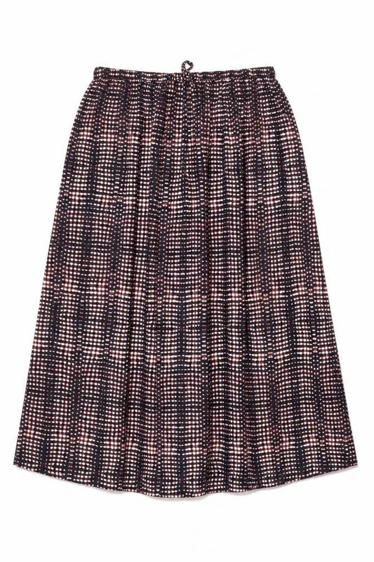 Per Una Womens Black Geometric Polyester Swing Skirt Size 16 Drawstring