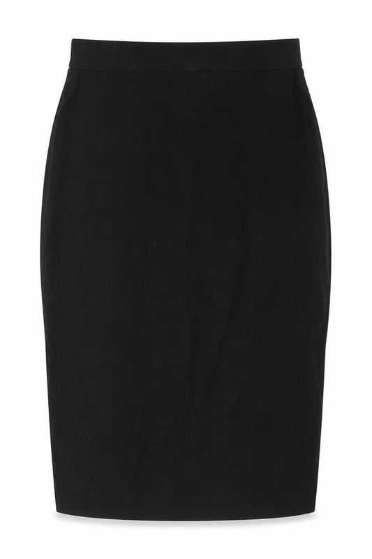 Divided Womens Black Cotton Straight & Pencil Skirt Size L Zip