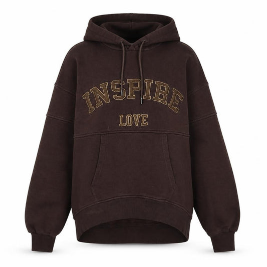 River Island Womens Brown 100% Cotton Pullover Hoodie Size XS Pullover