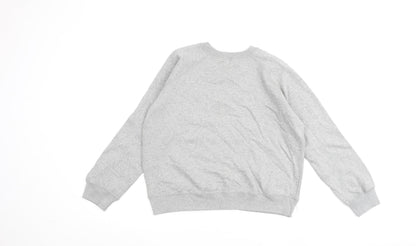 Liquid Womens Grey Cotton Pullover Sweatshirt Size L Pullover