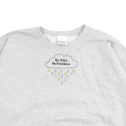 Lydia Lovegrove Womens Grey Cotton Pullover Sweatshirt Size L Pullover