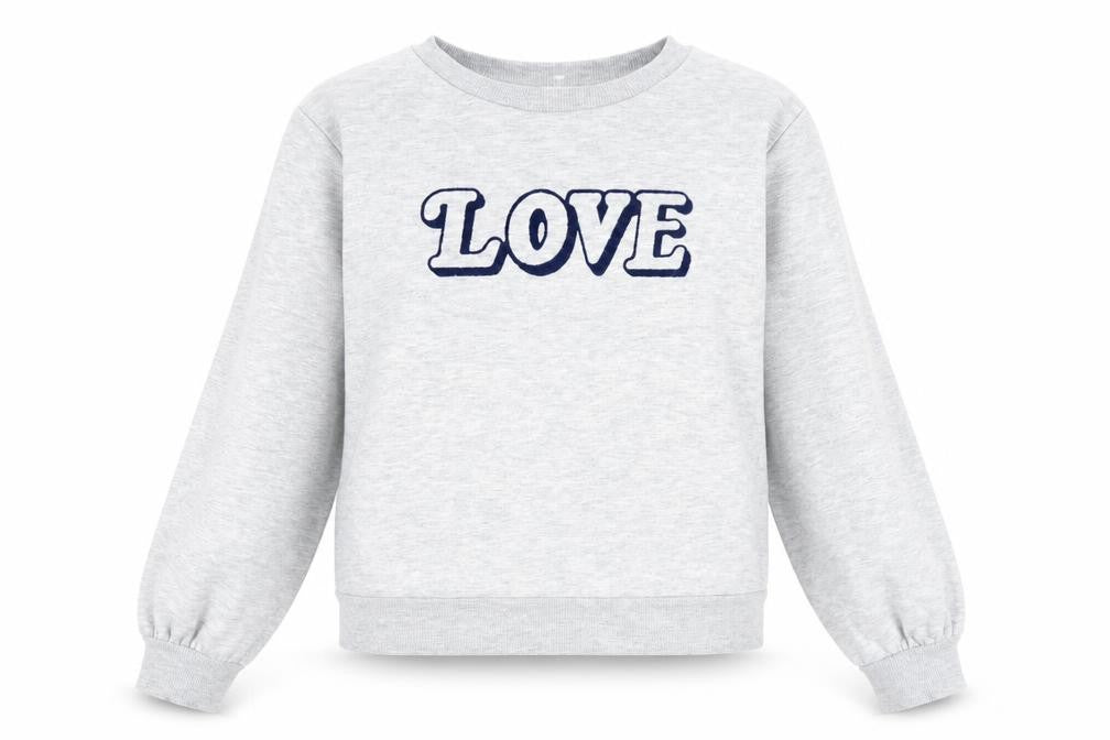 Warehouse Womens Grey Cotton Pullover Sweatshirt Size M Pullover
