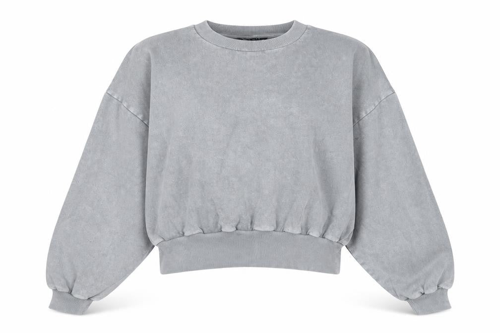 ASOS Womens Grey Cotton Pullover Sweatshirt Size 6 Pullover