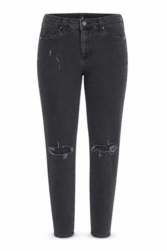 Topshop Womens Grey Cotton Skinny Jeans Size 26 in L34 in Regular Zip
