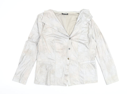 Gerry Womens Silver Jacket Size 16 Snap