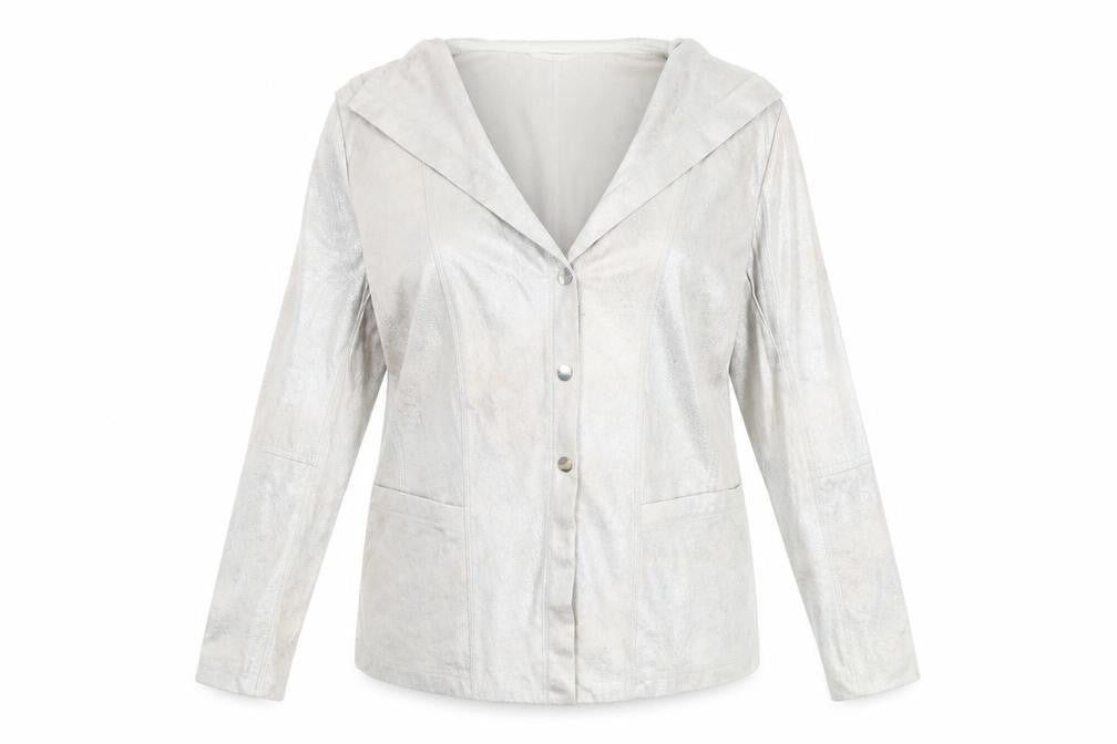 Gerry Womens Silver Jacket Size 16 Snap