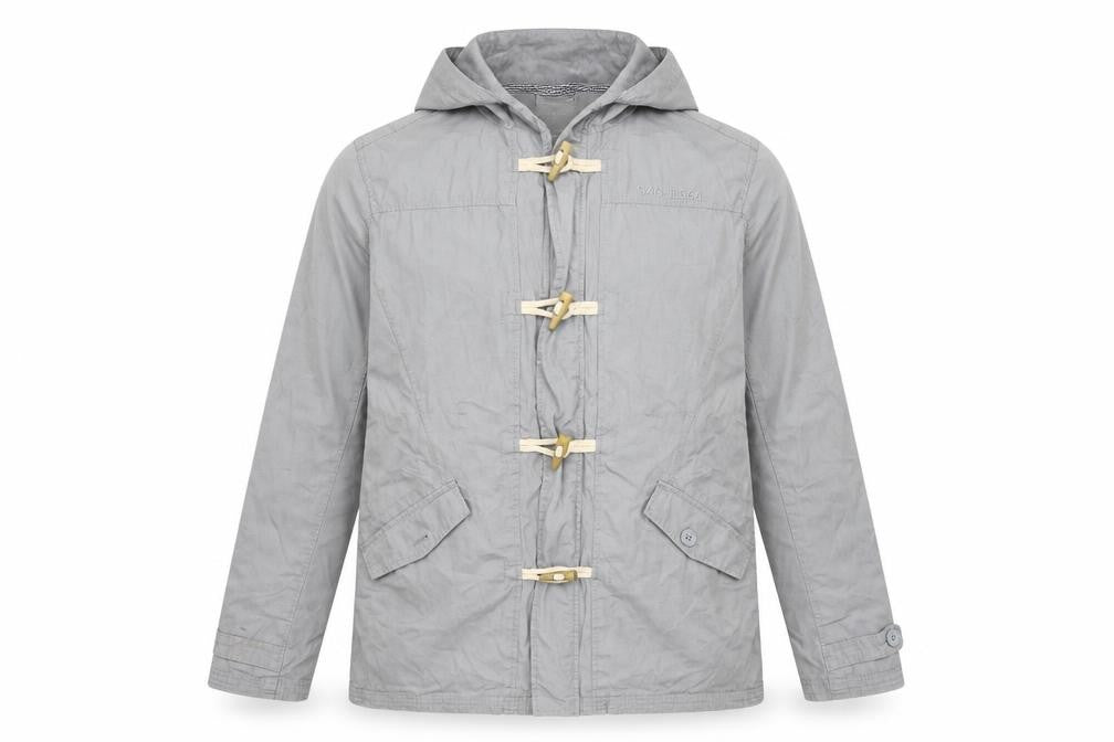 Next Boys Grey Basic Coat Coat Size 16 Years Hook & Loop