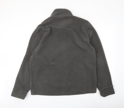 Back view of Atlas men’s green jacket, size L, zip