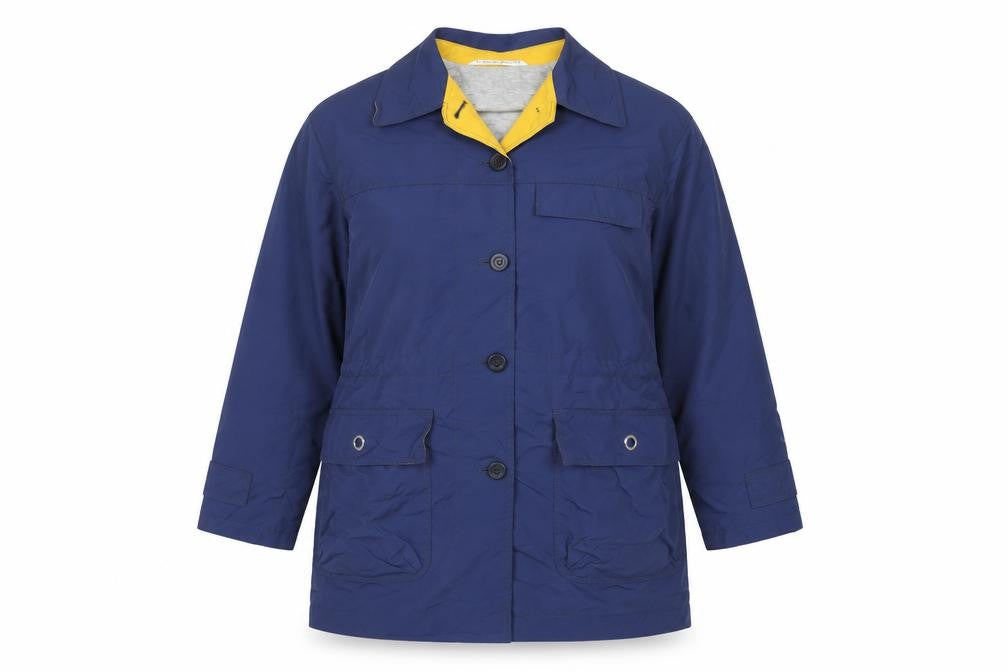 Marks & Spencer Womens Blue Jacket Coat Size 8 Button