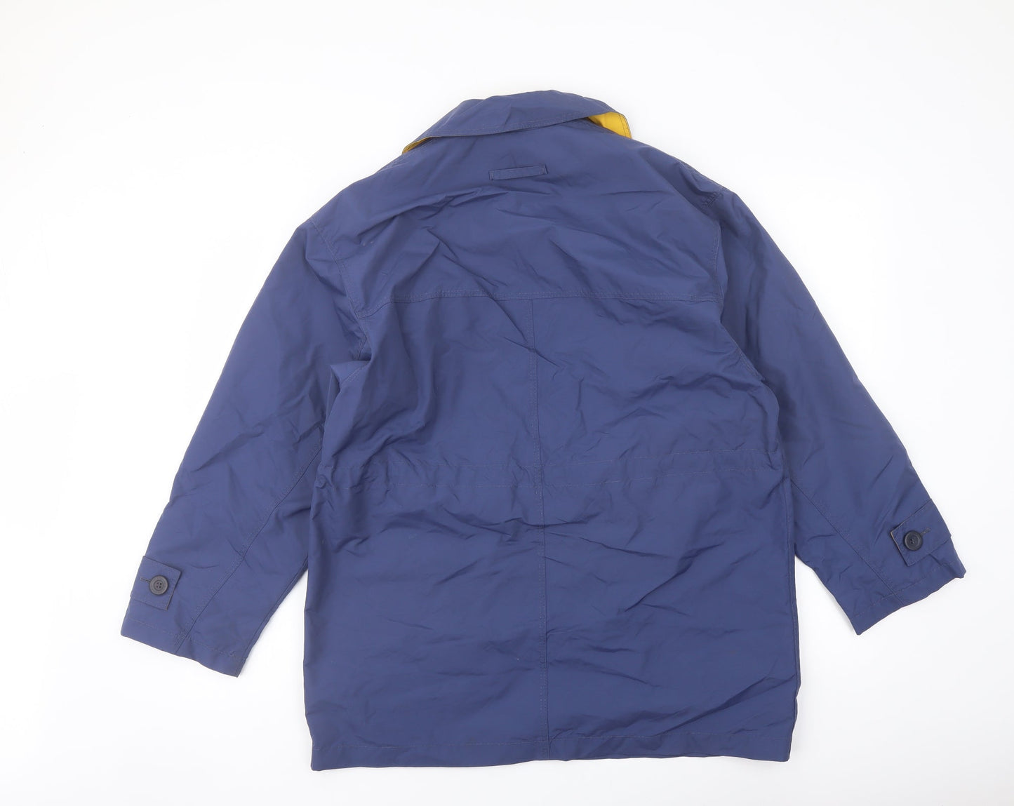 Marks and Spencer Womens Blue Jacket Coat Size 8 Button