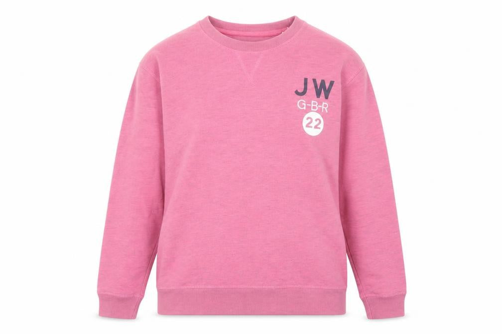 Jack Wills Womens Pink Cotton Pullover Sweatshirt Size 6 Pullover