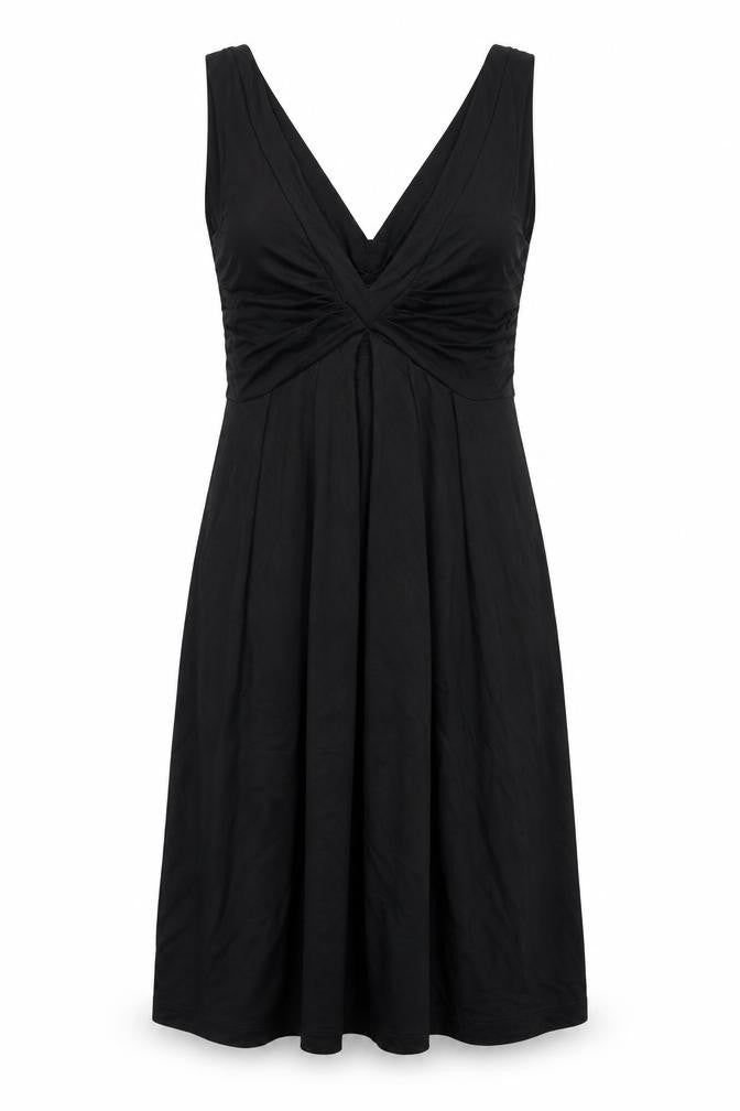 Zara Womens Black Viscose A-Line Size M V-Neck Pullover