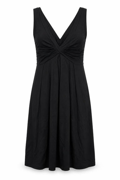 Zara Womens Black Viscose A-Line Size M V-Neck Pullover