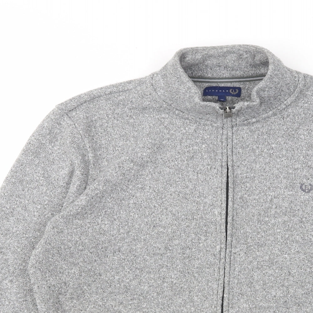 Lincoln Mens Grey Jacket Size M Zip