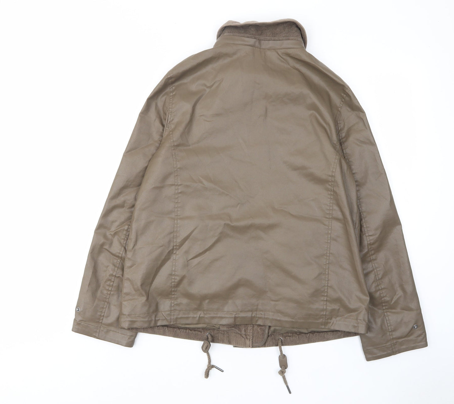 Per Una Womens Brown Jacket Size 10 Zip - Pockets, Collared