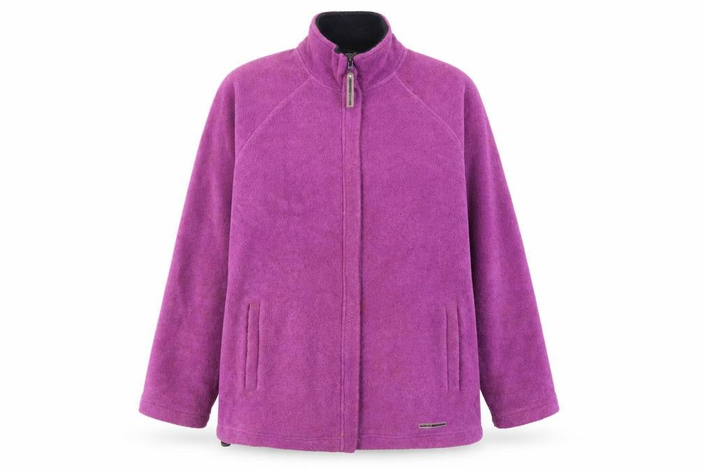 Maine Womens Purple Jacket Size 14 Zip - Pockets, Logo