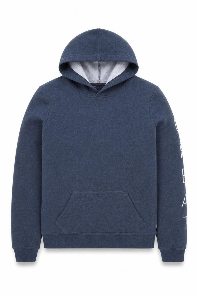 DECATHLON Boys Blue Cotton Pullover Hoodie Size S Pullover - Great