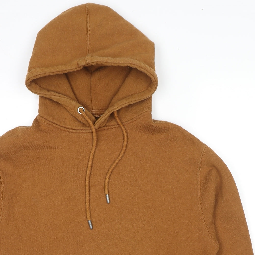 Pull&Bear Womens Brown Cotton Pullover Hoodie Size S Pullover