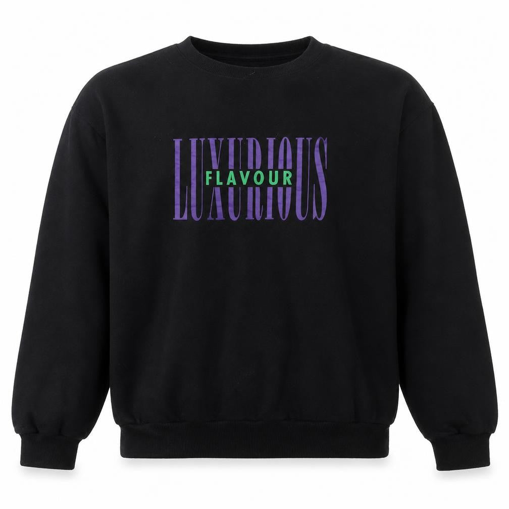 Divided by H&M Mens Black Cotton Pullover Sweatshirt Size XL - Luxurious Flavour