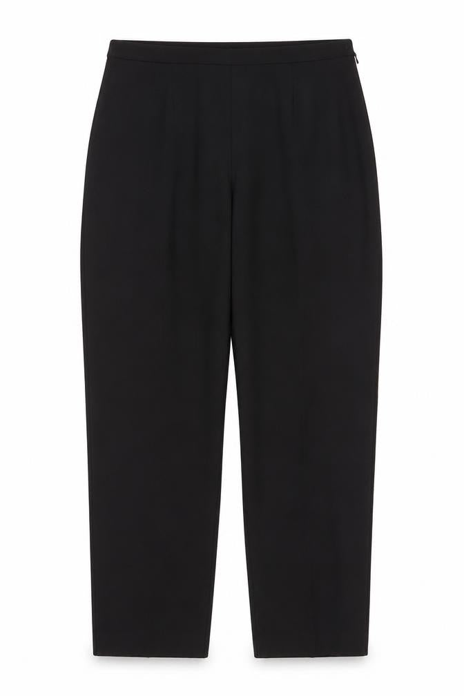 Nightingales Womens Black Polyester Trousers Size 16 L28 in Regular Zip