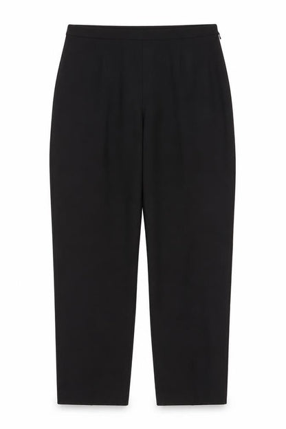 Nightingales Womens Black Polyester Trousers Size 16 L28 in Regular Zip