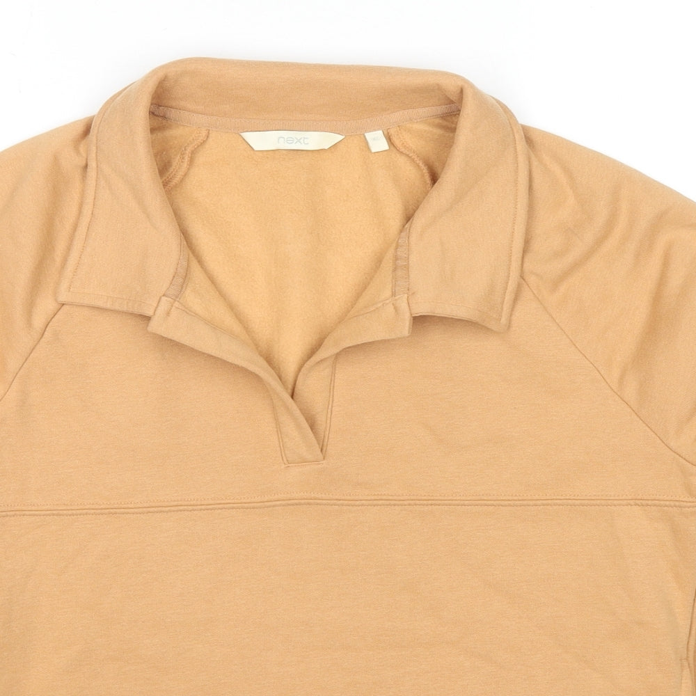NEXT Womens Beige Cotton Pullover Sweatshirt Size XS Pullover