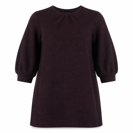 French Connection Womens Purple Polyester Jumper Dress Size 10 Round Neck Pullover