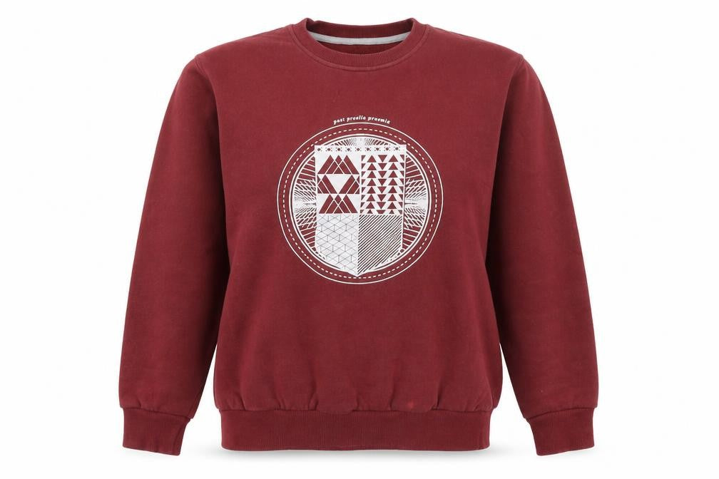 Insert Coin Womens Red Cotton Pullover Sweatshirt Size S Pullover - Unisex