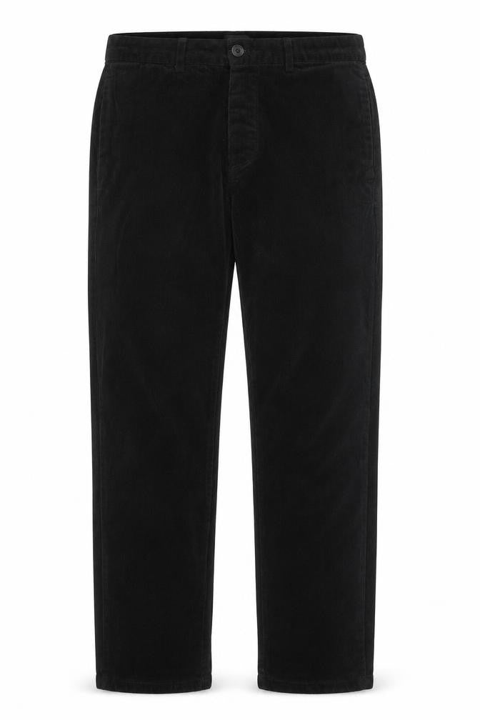River Island Mens Black Cotton Trousers Size 30 in L34 in Regular Zip