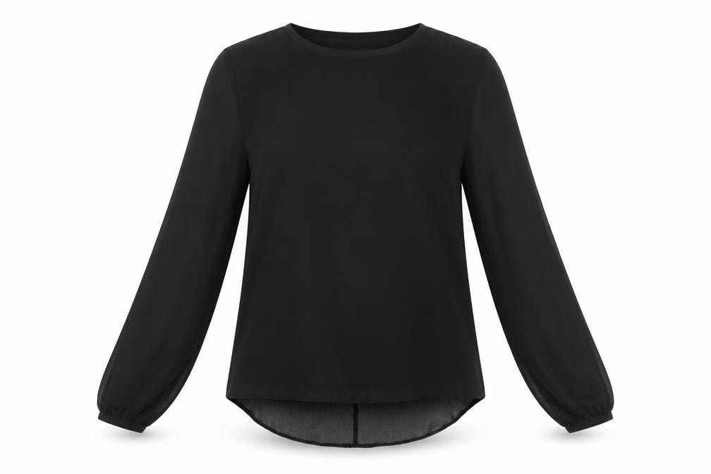 Zara Womens Black Polyester Basic Blouse Size M Boat Neck