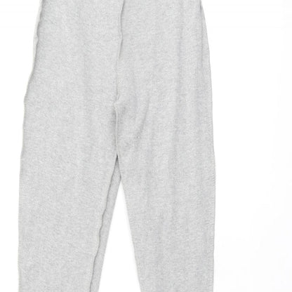 PRETTYLITTLETHING Womens Grey Polyester Trousers Size 4 L33.5 in Regular