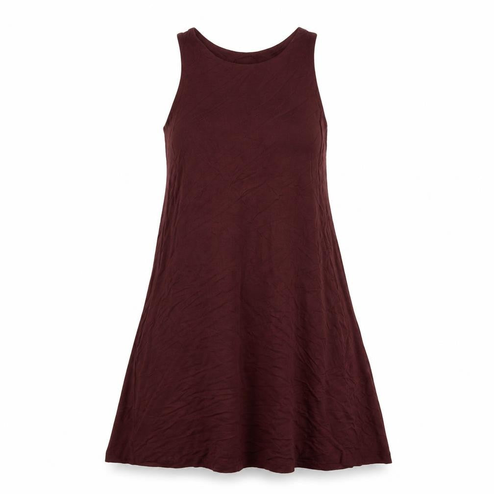 H&M Womens Brown Viscose Tank Dress Size XS Round Neck Pullover