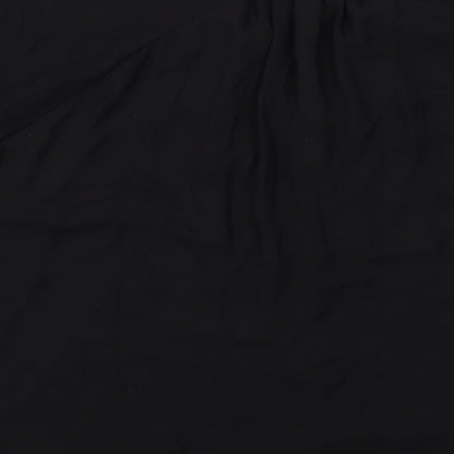 H&M Womens Black Polyester Basic Blouse Size L Roll Neck