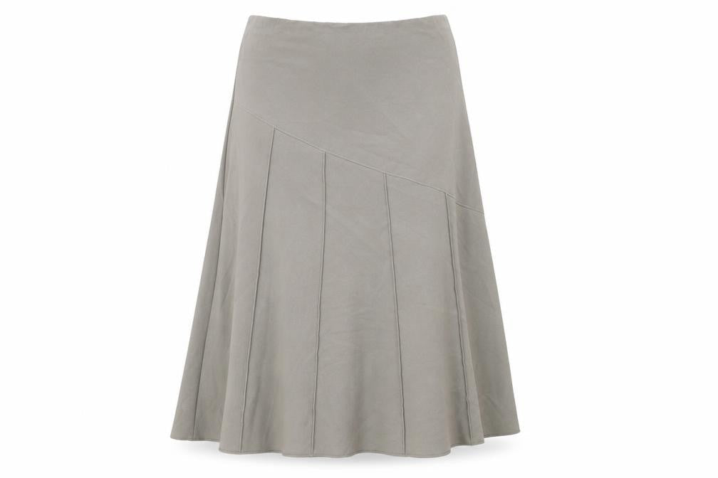 Platform Womens Green Polyester A-Line Skirt Size 18