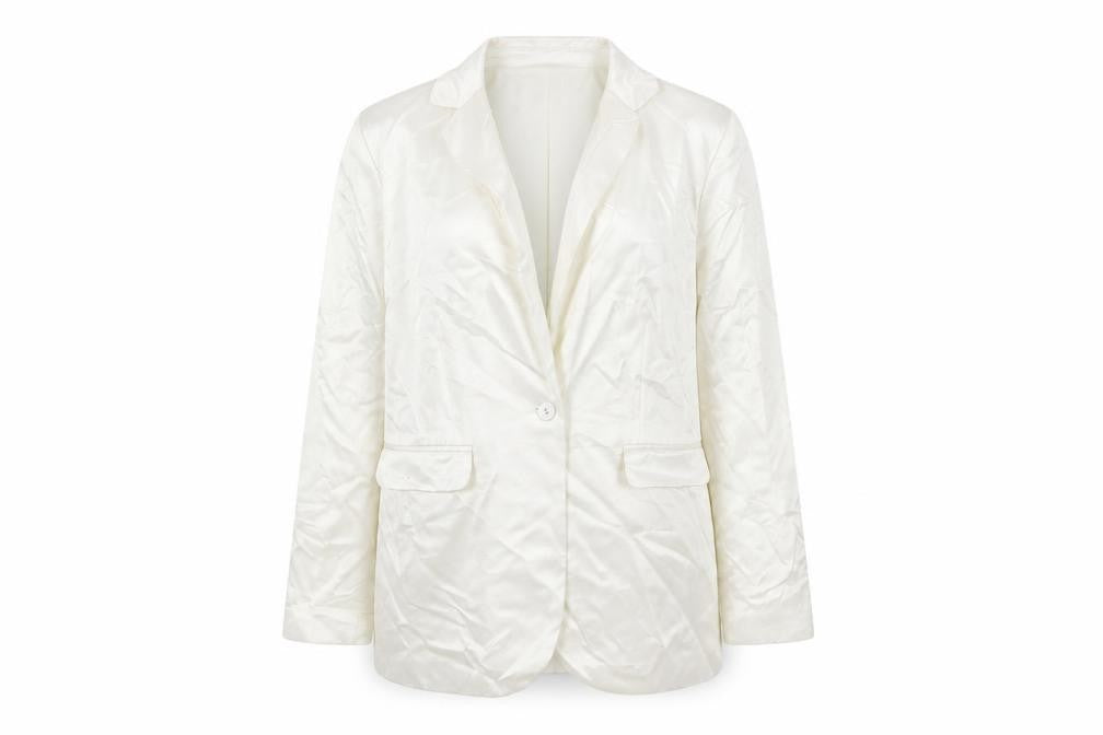 Marks & Spencer Womens Ivory Jacket Blazer Size 14 Button