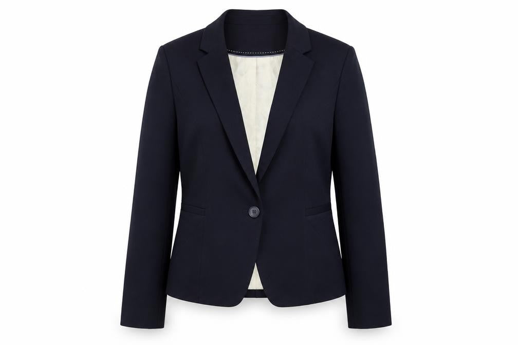 Marks & Spencer Womens Blue Jacket Blazer Size 8 Button