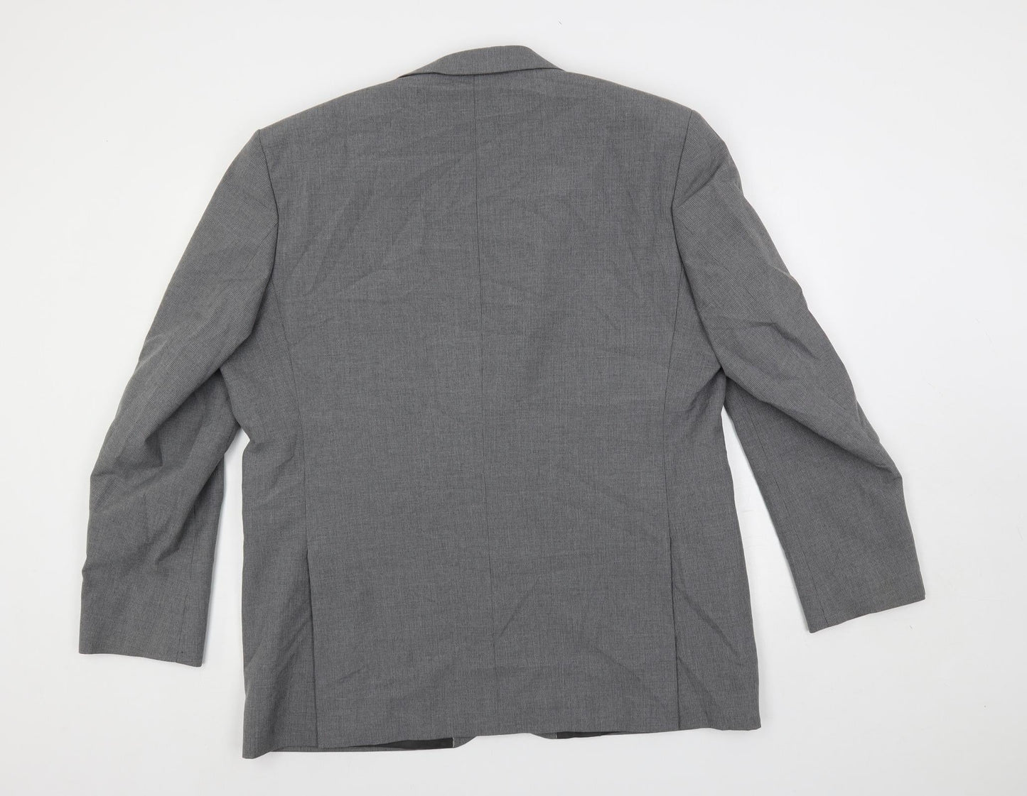 Scott & Taylor Mens Grey Polyester Jacket Suit Jacket Size 46 Regular