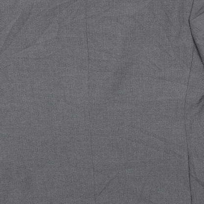 Scott & Taylor Mens Grey Polyester Jacket Suit Jacket Size 46 Regular