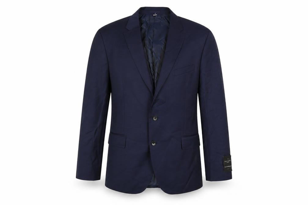 Autograph Mens Blue Wool Jacket Suit Jacket Size 46 Regular