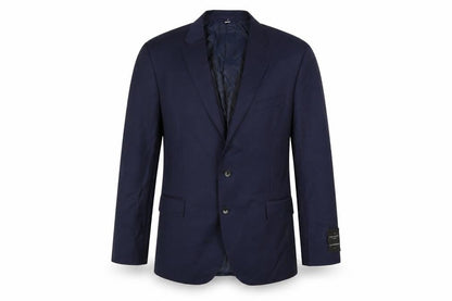 Front view of Autograph men’s blue wool jacket suit jacket, size 46, regular