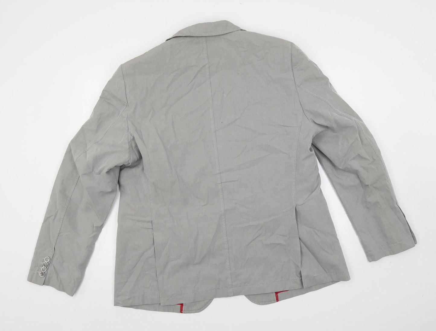 CG Mens Grey Jacket Blazer Size L Button